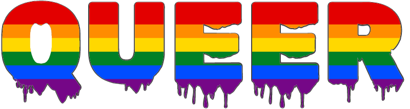 QUEER Graffiti in LGBTQ Pride Colors