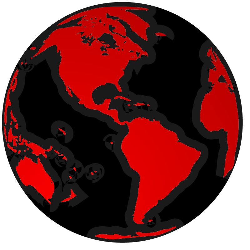 Doomed Earth (Black and Red Gradient)
