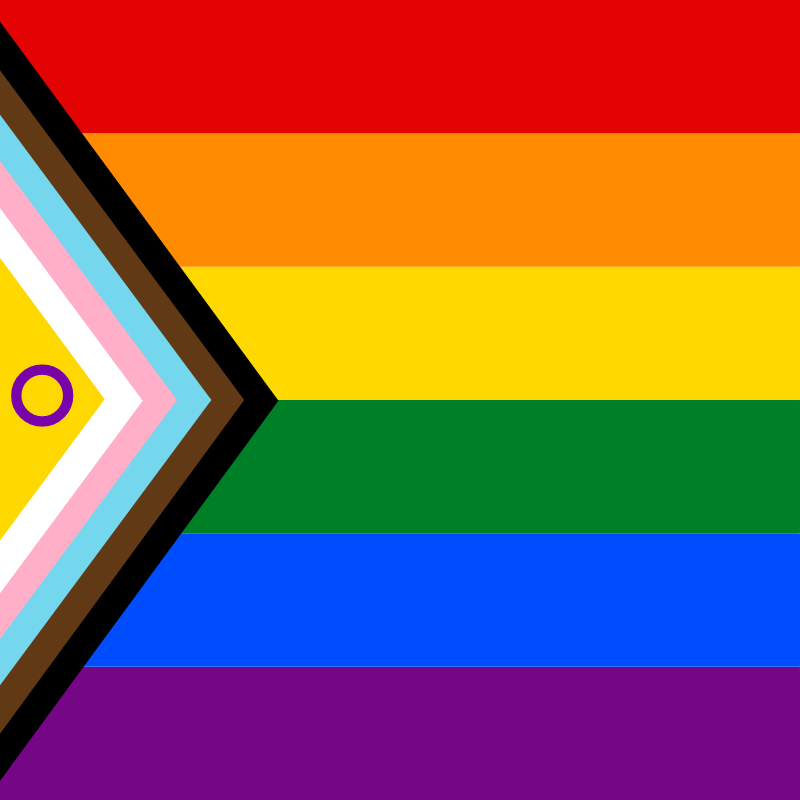 LGBT Progress Pride Intersex Square Avatar