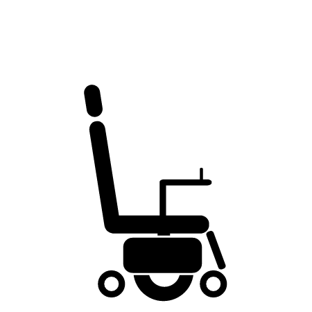 Electric Wheelchair Icon (No Joystick)