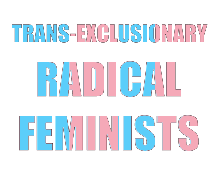 TERF in Trans Pride Colors