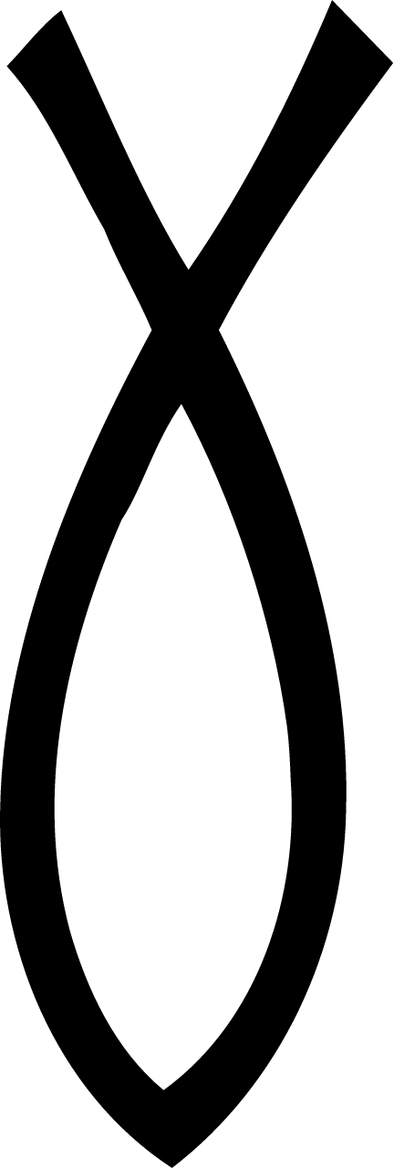 Ichthys symbol (rotated)