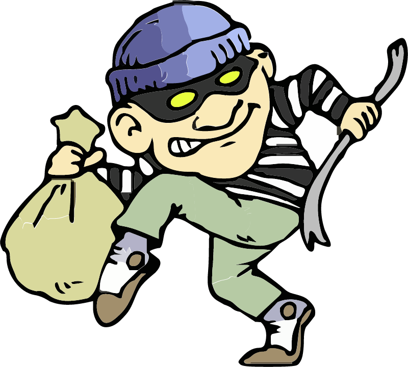Cartoon Thief with Swag