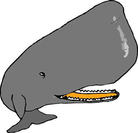 Cartoon Sperm Whale