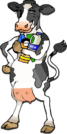Cow Selling Milk Products