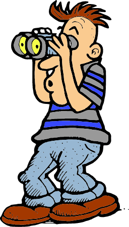 Man with Binoculars
