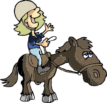 Girl on Horse Trek