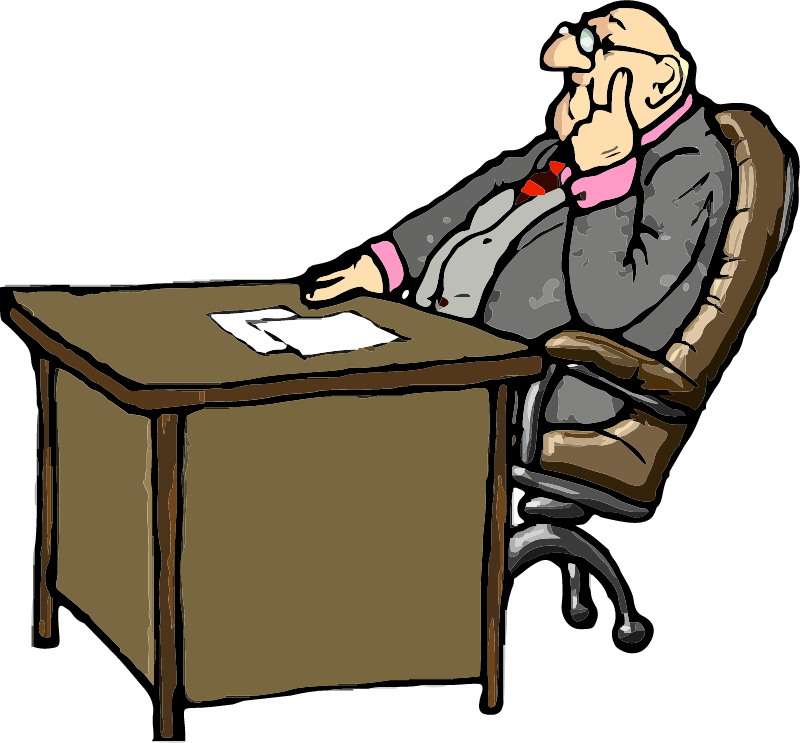 Boss at Desk