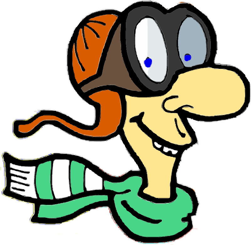 Cartoon Pilot Head
