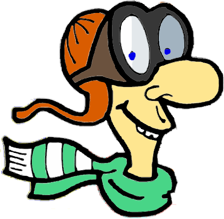 Cartoon Pilot Head