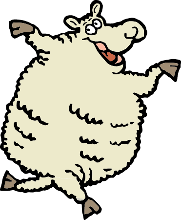 Dancing Sheep Cartoon