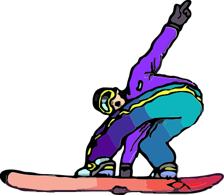Man on Snowboard