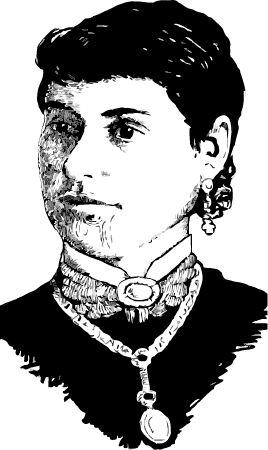 Maori Woman with Face Moko