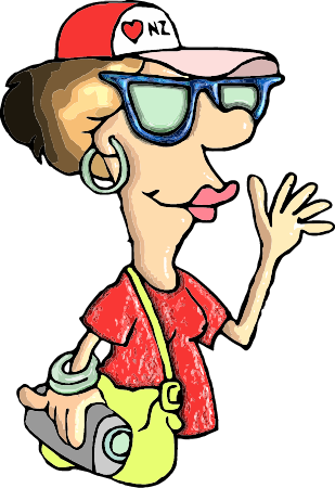 Tourist Lady - New Zealand