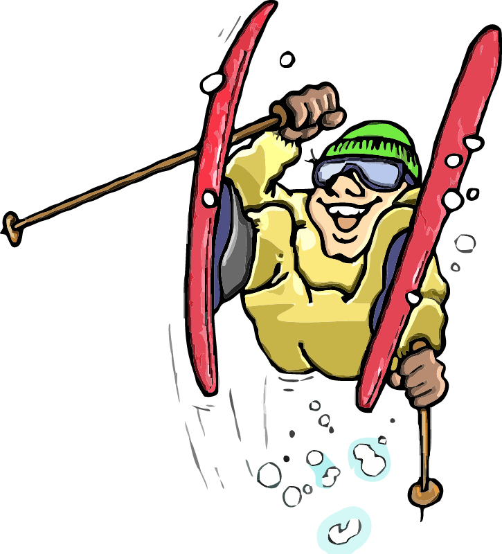 Man Skiing
