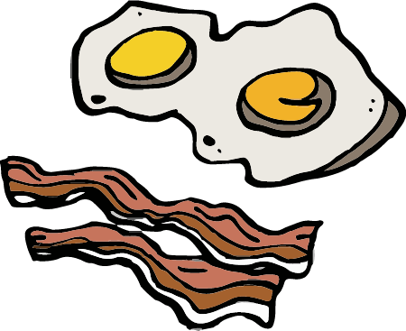 Bacon and Eggs - Breakfast Icon