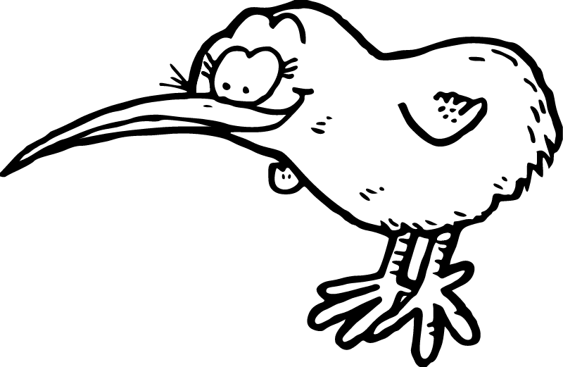 Kiwi Bird Silhouette