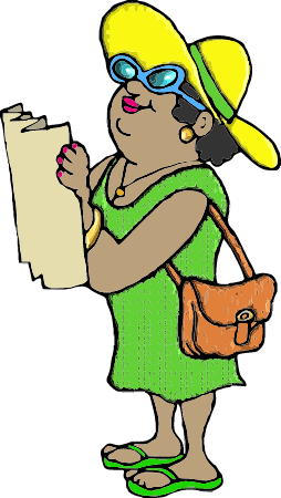 Tourist Woman with Map