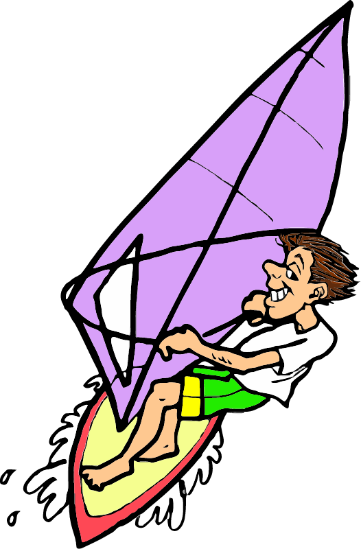 Man Windsurfing