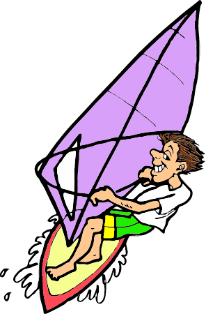 Man Windsurfing