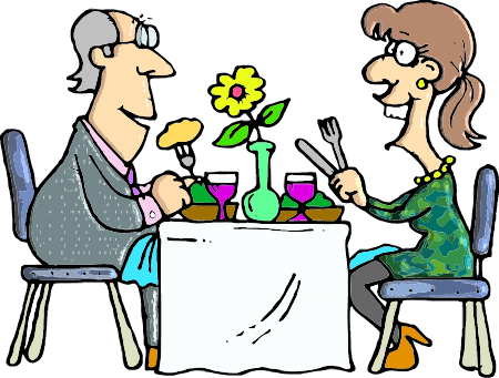 Couple Dining in Restaurant