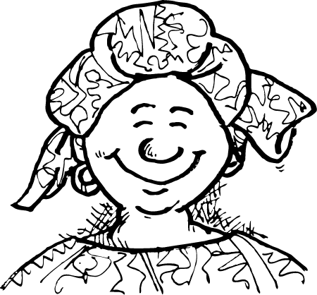 African Woman (Black & White)