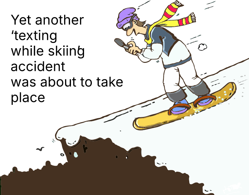 Snowboarding Accident Cartoon