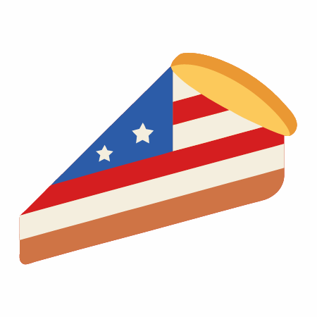 slice of apple pie vector illustration