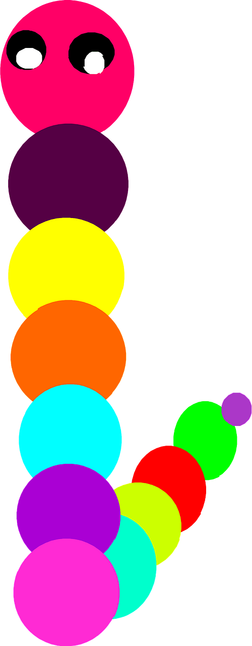 Rainbow caterpillar