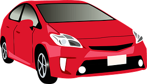 Red Toyota Prius