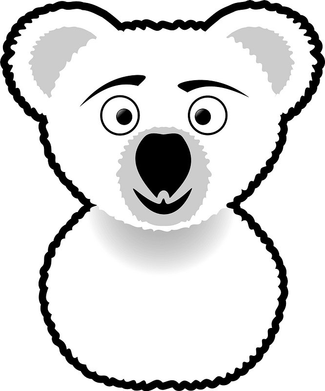 Koala line art