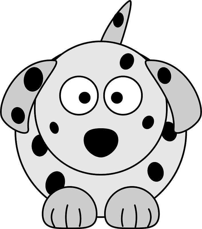 Dalmatian cartoon dog