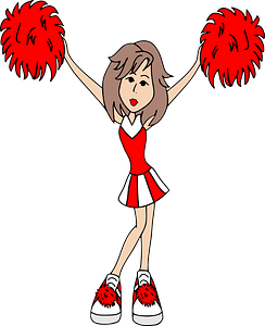 Funny cheerleader