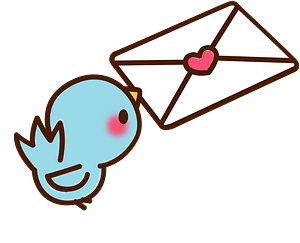 Love letter taken by blue bird