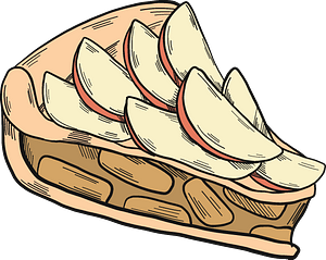 Piece of apple pie