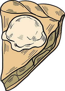 Piece of apple pie