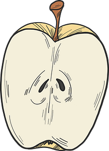 Half apple