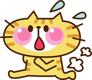 Yellow Cat Is running