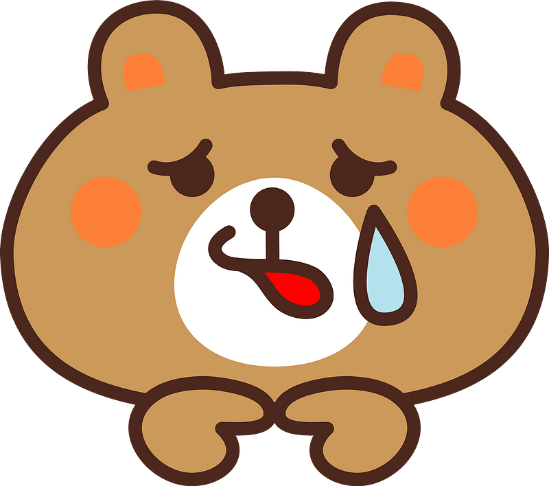 Bear is crying