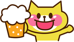 Smiling Cat Is Drinking Beer