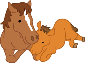 Horses - Mare and Foal
