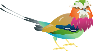 Lilac breasted roller bird