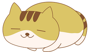 Smiling Yellow Cat Is Sleeping