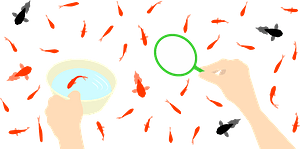 Goldfish scooping