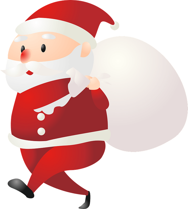 Santa Claus with a Bag of Gifts
