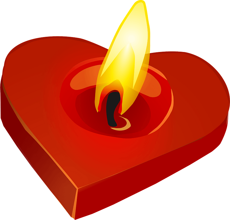 Valentine's candle