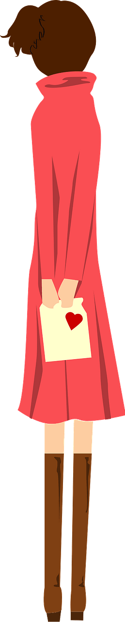 Girl with a Valentine's Day Gift 