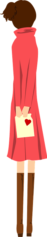 Girl with a Valentine's Day Gift 