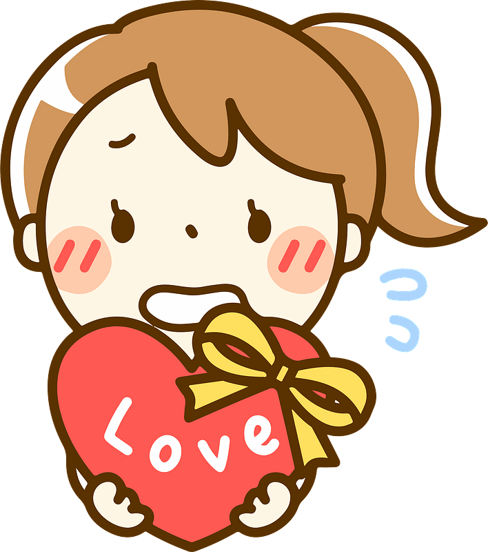 (Vanessa) Girl giving Valentine's Day Gift