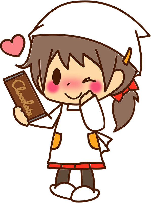 Girl is Eating Chocolate for Valentine's Day